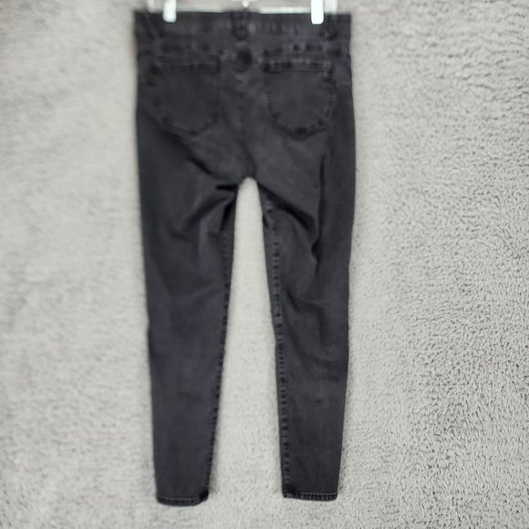 Democracy Jeans Womens 12 Black Stretch Mid Rise Shaping Skinny Leg - Picture 10 of 15